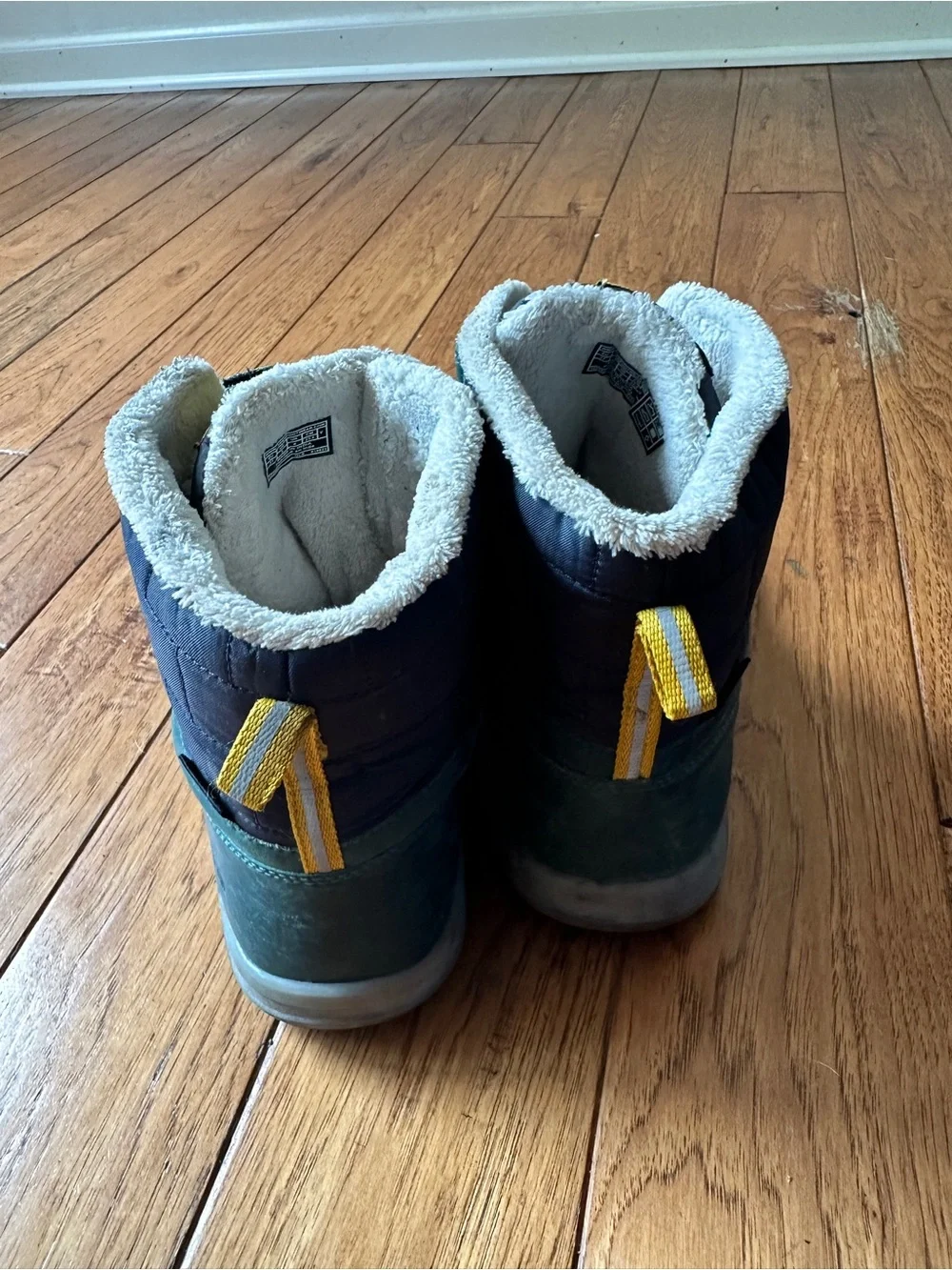 Keen Kids Teal and Yellow Lace-Up Winter Boots